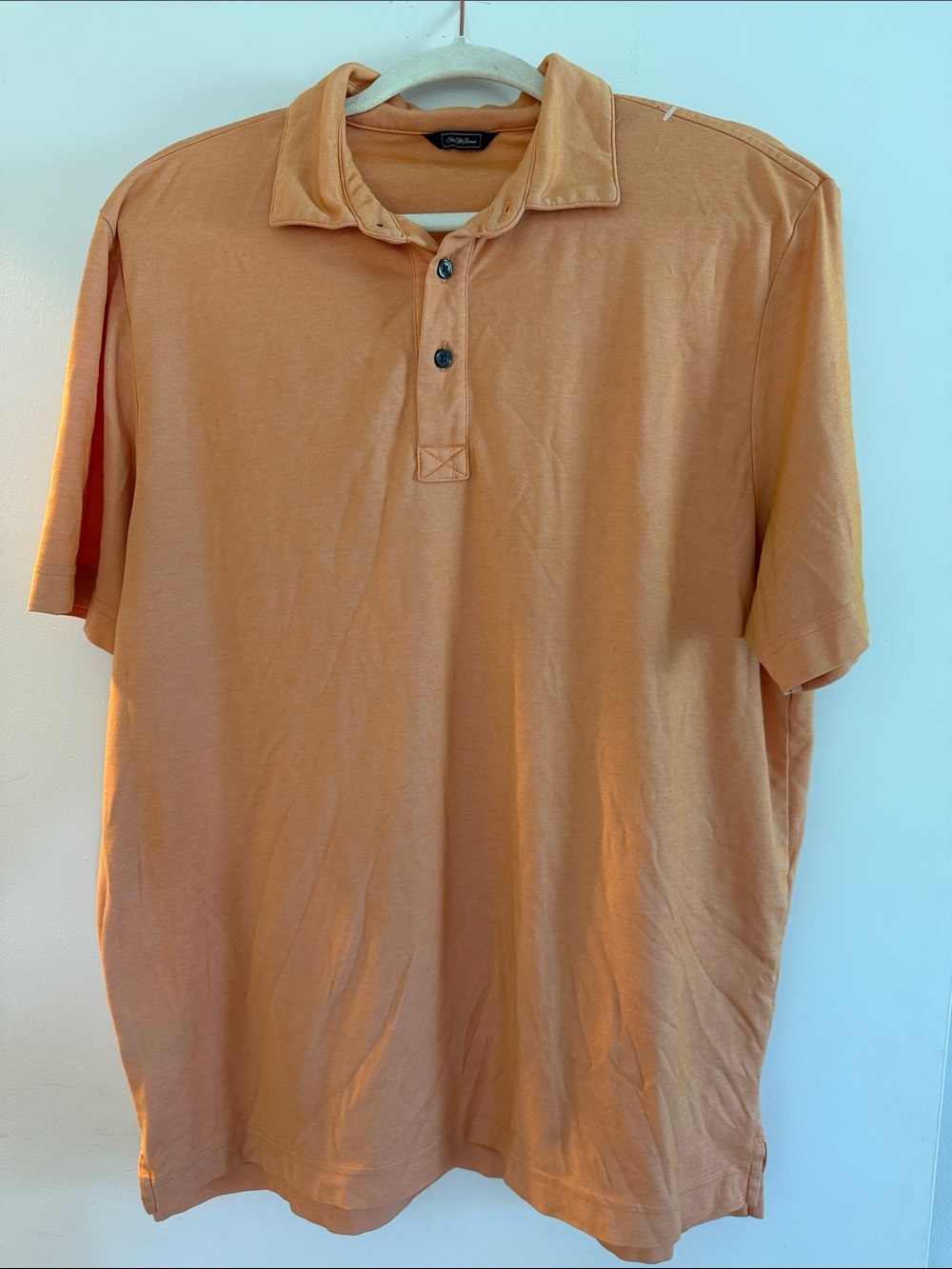 Saks Fifth Avenue Men’s orange performance Polo